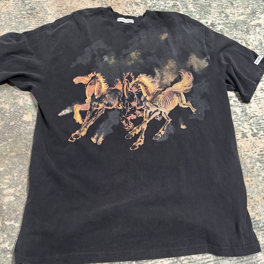 Aelfric Eden Vintage Washed Horse Print Tee XL